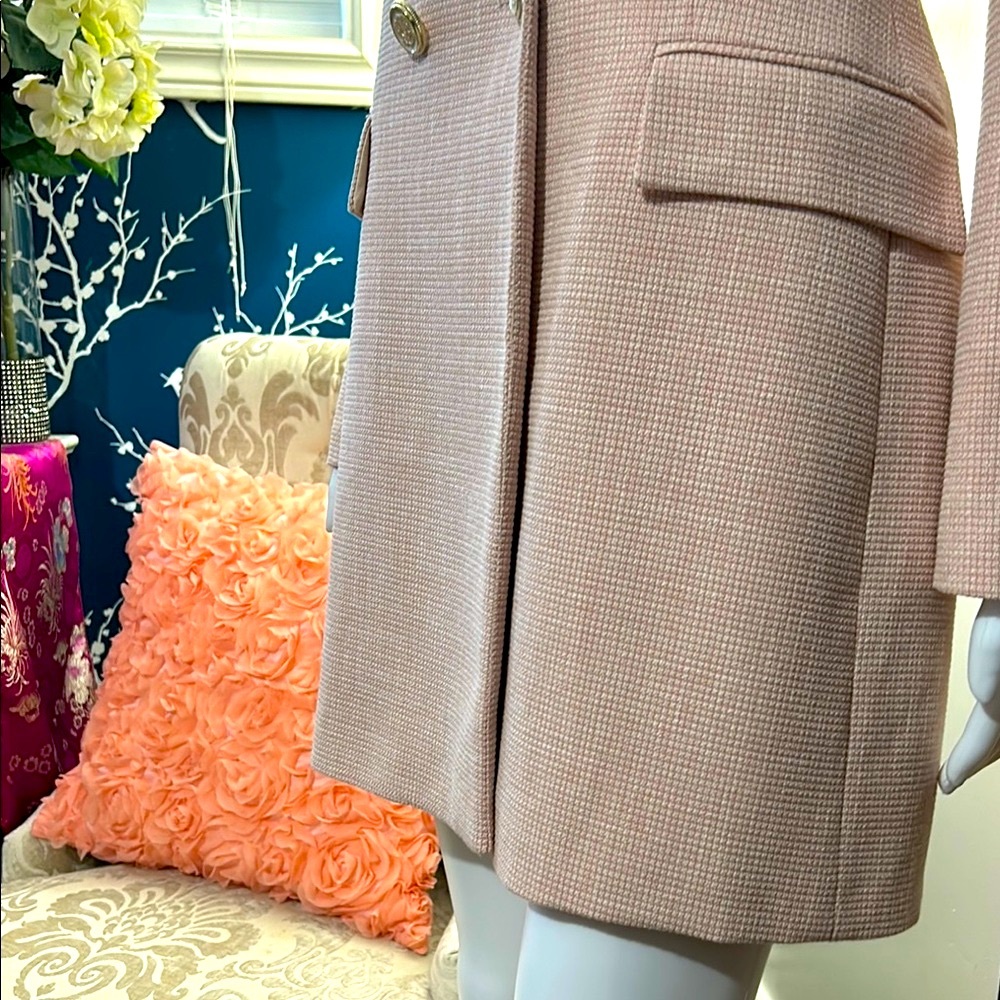 Zara Pink Blazer with Gold Buttons - Picture 8 of 16